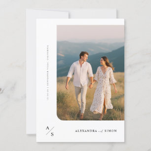 Convite Casamento Minimalista Rustic Boho