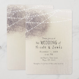 Convite Casamento Minimalista Rústico de Tronco de Árvore