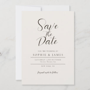 Convite Casamento Minimalista Salvar A Data