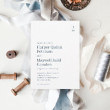 Casamento Minimalista Simples Moderno