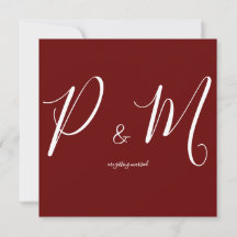 Casamento Minimalista Vermelho e Branco