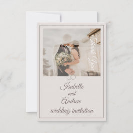 Convite Casamento Mínimo Clássico Moderno Elegante