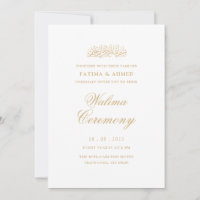 Casamento Mínimo Islâmico-Islâmico Branco Walima