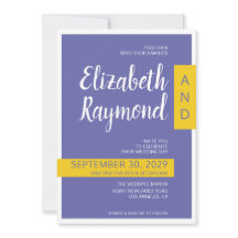 Casamento mínimo roxo moderno e contemporâneo