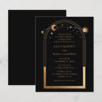 Casamento Místico de Astronomia da Lua Negra Doura