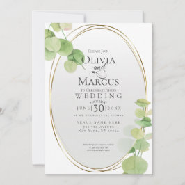 Convite Casamento | Modern Springtime Eucalyptus