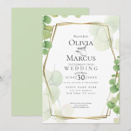 Convite CASAMENTO | Modern Springtime Eucalyptus
