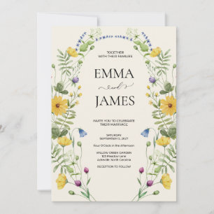 Convite Casamento Moderninho Minimalista Boho de Campo de