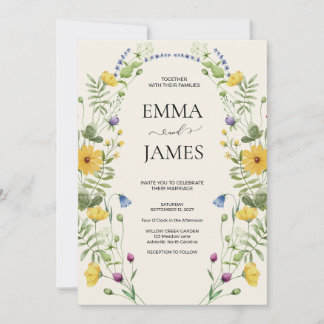 Convite Casamento Moderninho Minimalista Boho de Campo de
