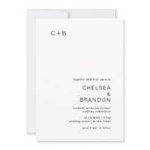 Casamento Moderno Branco e Negro