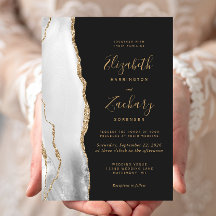 Casamento Moderno Cinza Ágata Branco Dourado Escur
