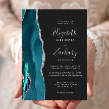 Casamento Moderno com Ágata Prateada e Azul Turque