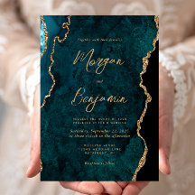 Casamento Moderno com Grafia em Ágata Azul Teal