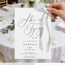 Casamento Moderno com Laço - Chá de Noiva