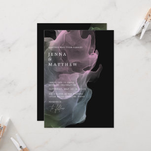 Convite Casamento Moderno da Seda Transparente