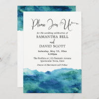 Casamento Moderno de Aqua Aqua Verde Azul 1b