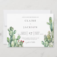 Casamento Moderno de Cactus