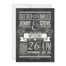 Casamento Moderno de Chalkboard