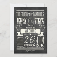 Casamento Moderno de Chalkboard