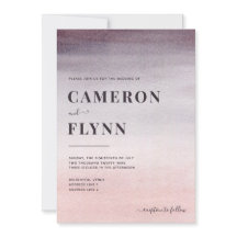 Casamento Moderno de Cor de Água do Ombre Rosa Ele