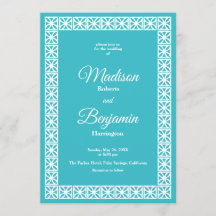 Casamento Moderno de Meio século, Retro, Azul, Bra