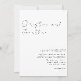 Convite Casamento Moderno de Trending