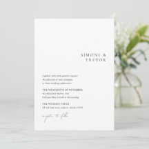 Casamento Moderno do Código QR Branco e Preto Limp