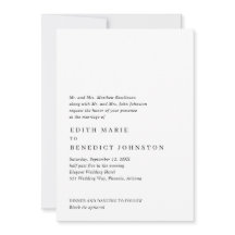 Casamento Moderno do Código QR Preto e Branco Mini