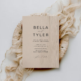 Convite Casamento Moderno do Oceano de Praia da Madeira Co