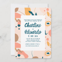 Casamento Moderno do Pastel Colorido Contemporâneo