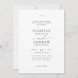 Convite Casamento Moderno e Elegante