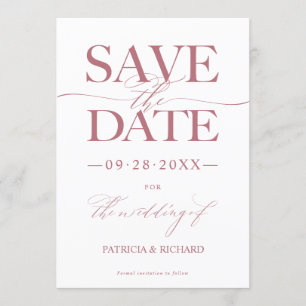 Convite Casamento Moderno e Elegante Save The Date Sem Fot