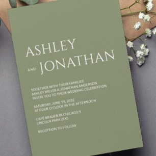 Convite Casamento Moderno e Minimalista