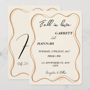 Convite Casamento Moderno Elegante Apaixonante