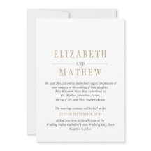 Casamento moderno elegante do ouro branco