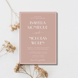 Convite Casamento Moderno Elegante e Caprichoso com Argila
