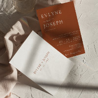 Casamento Moderno Elegante Terracotta Minimalista 