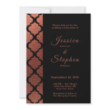 Casamento Moderno entre Cobre e Preto Elegante Mar