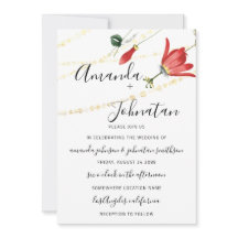 Casamento Moderno Floral Branco Ivy Dourado