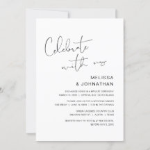 Casamento Moderno Fugitivo, Celebre conosco