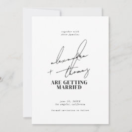 Convite Casamento Moderno Minimalista