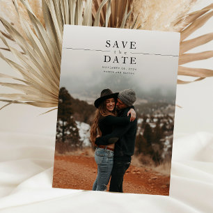 Convite Casamento Moderno Minimalista com Código QR de Fot
