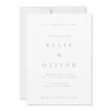 Casamento Moderno Minimalista Dusty Blue & White B