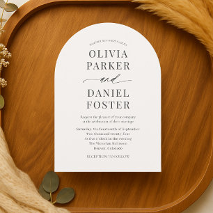 Convite Casamento Moderno Minimalista Elegante
