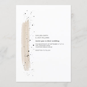 Convite Casamento Moderno Minimalista Rosa-Rosa