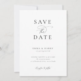 Convite Casamento Moderno Minimalista Simples Salve a Data