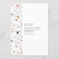 Casamento Moderno Minimalista Terrazzo Multi Color