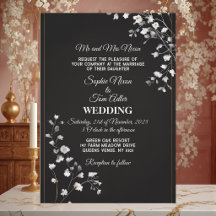 Casamento Moderno Monocromático Preto Branco Minim