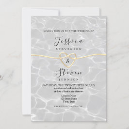 Convite Casamento Moderno na Praia