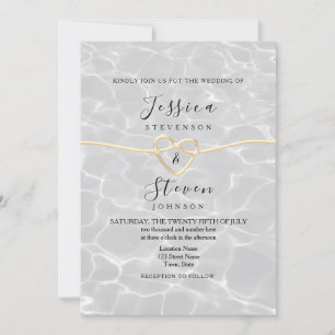 Convite Casamento Moderno na Praia